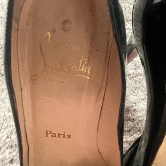 Christian Louboutin Black Patent Leather Heels - Picture 13 of 13